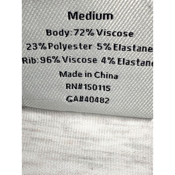 Varley Roxbury DoubleSoft Zip Through Sweatshirt Size M Satin Trim Ivory Marl - Picture 4 of 10